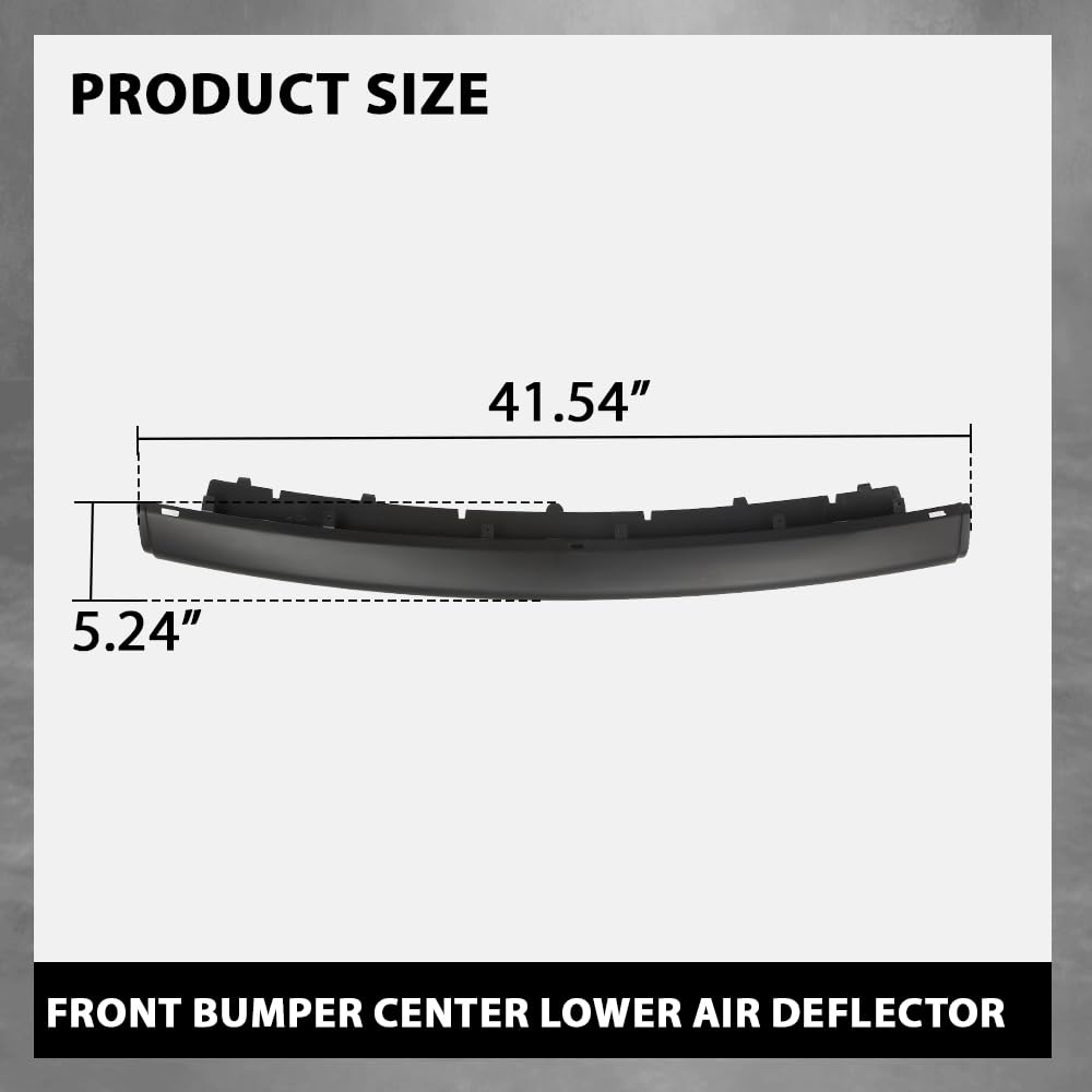G-PLUS Front Bumper Center Lower Air Deflector Spoiler Compatible with Land Rover Range Rover L322 2002-2009 DXJ500040