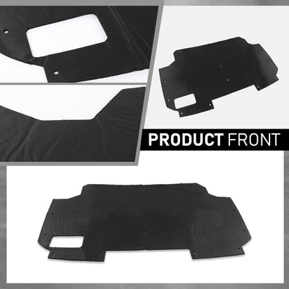 G-PLUS Black Hood Insulation Pad with Clips Compatible with Ford F150 F250 F350 Bronco 1987-1991