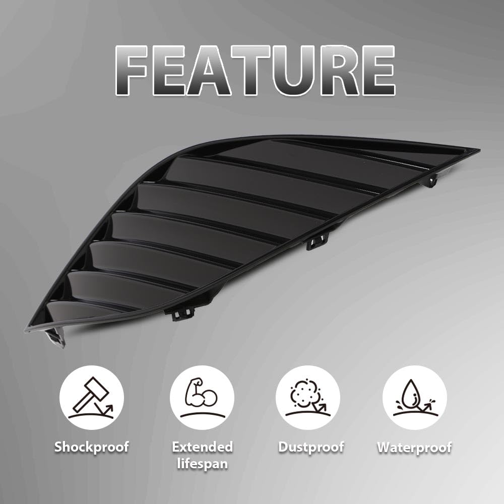 G-PLUS Front Bumper Fog Light Cover Bezel Driver and Passenger Side Compatible with Toyota Camry SE XSE 2018–2020 Fog Lamp Covers 8148106180 8148106170 TO1039211 TO1039210