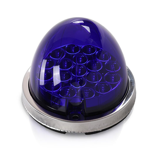 G-PLUS Blue Lens White LED Marker Turn Signal Light Lamp w/Base universal