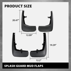 G-PLUS 4PCS Mud Flaps Splash Guards for Range Rover Sport L320 2006-2013 Side View