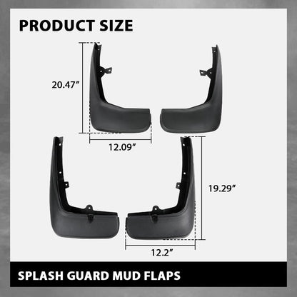 G-PLUS 4PCS Mud Flaps Splash Guards Mudguards Mudflaps with Hardware Compatible with Land Rover Range Rover Sport L320 2006-2013 Front LH RH & Rear LH RH