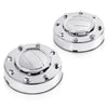 G-PLUS Chrome Front Wheel Center Caps Compatible with Dodge Ram 3500 1-Ton Dually Truck 2011-2016 1 Pair Hubcap Wheel Cover