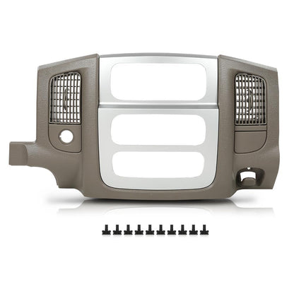 G-PLUS Center Dash Trim Bezel Radio Surround Panel Compatible with Dodge Ram 1500 2002-2005/Fits Dodge Ram 2500 3500 2003-2005 Beige