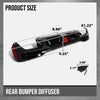 G-PLUS Rear Diffuser Compatible with BMW G30 G31 G38 5 Series 2017-2023 with M Sport Bumper Only Not Fit M550i Model Not Fit Model with Regular Non-M Sport Bumper Rear Diffuser Lip Glossy Black