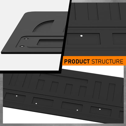 G-PLUS Tailgate Liner Compatible with Chevy Silverado GMC Sierra 1500 2014-2018,Fit Chevy Silverado GMC Sierra 2500HD 3500HD 2015-2019 TPE Black Tailgate Mat