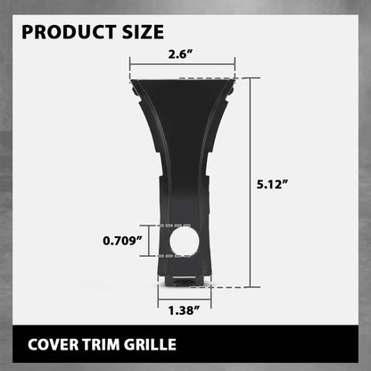 G-PLUS Front Center Grille Cover Trim, Compatible with BMW 7 Series G11/G12 2015-2019, 51137347382