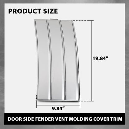 G-PLUS Door Side Fender Vent Molding Cover Trim LH&RH Compatible with Range Rover Vogue L405 2013-2022 Silver