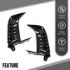 G-PLUS Front Bumper Side Trim Molding w/o Sensor Hole Pair Compatible with Toyota Camry SE 2025 TO1039285, 52712AQ020 Glossy Black