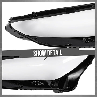 G-PLUS Headlight Lens Cover Compatible with BMW 4-Series G22 G23 G26 2020-2023 Left & Right Pair Front Headlamp Lens Cover Clear