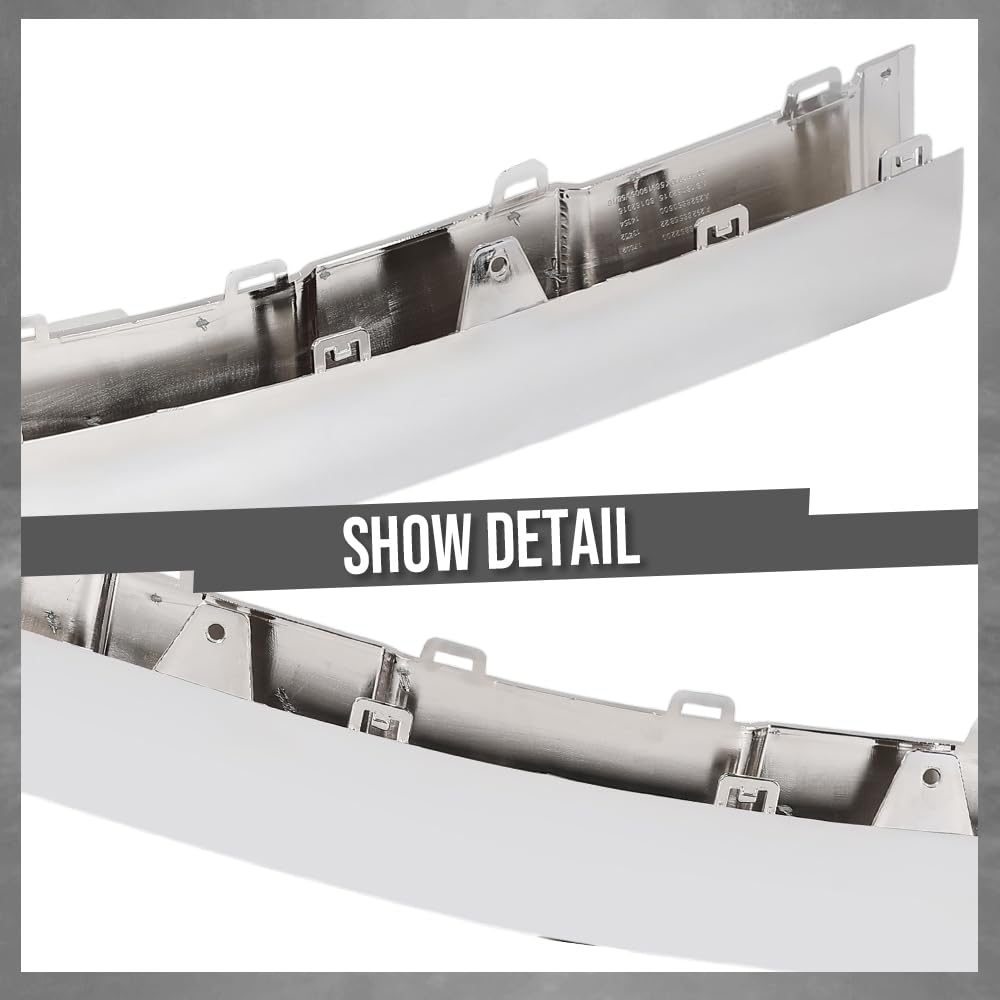 G-PLUS Front Lower Bumper Skid Plate Cover Compatible with Benz GLE450 GLE63 AMG 2016 Fit Benz GLE550 GLE550e 2016-2018 2928855822 Silver