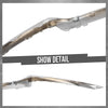 G-PLUS Front Bumper Body Molding Trim Compatible with Benz W207 E-Class E350 E400 E550 2014-2017 Fit Benz E400 2015 A2078850774, A2078850874 Silver 3Pcs