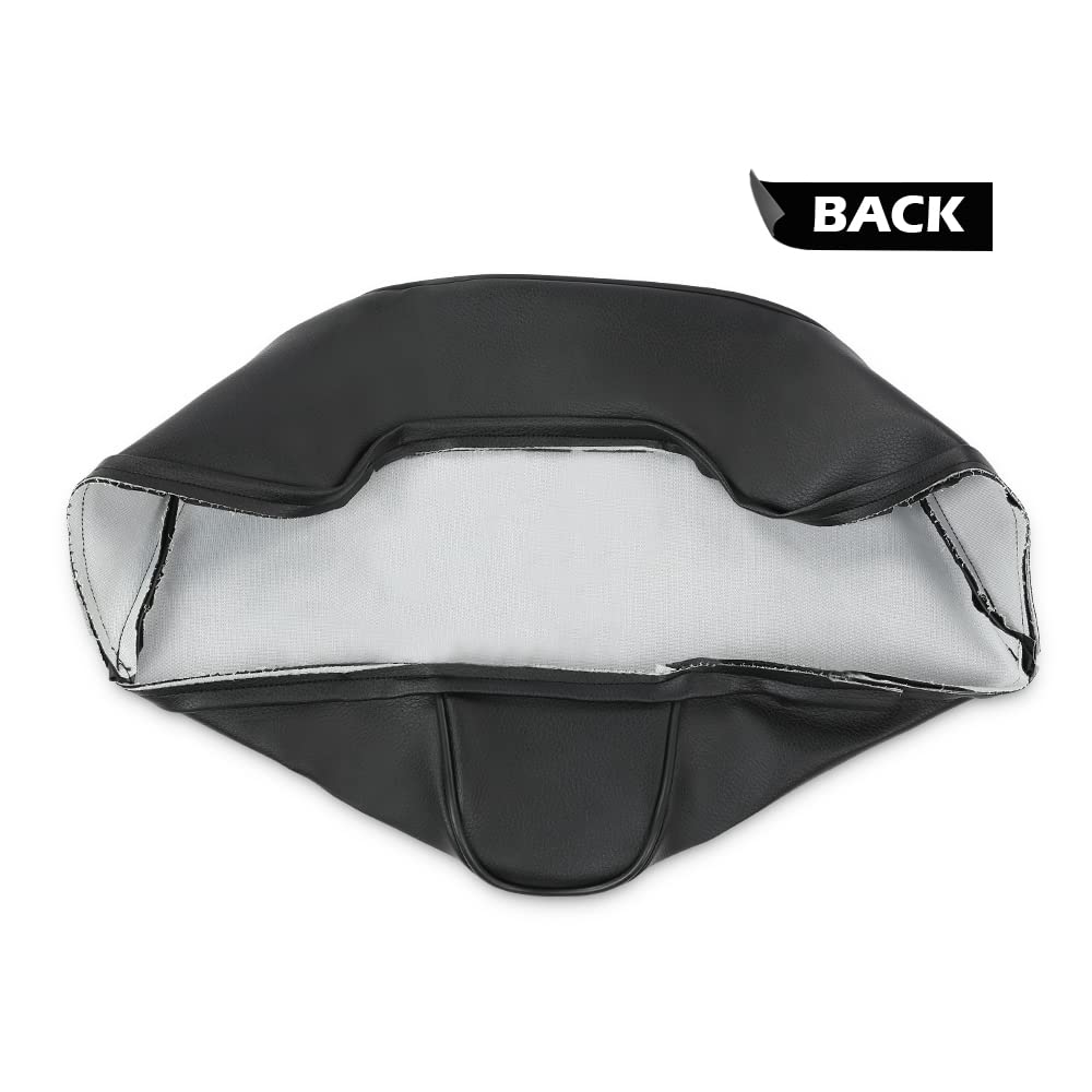 G-PLUS Seat Cover Synthetic Leather Black Compatible with 1979-1987 Yamaha QT50 MA50 Seat Cover