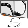 G-PLUS Rubber Sealing Trim Headlamp Decorative Strip Compatible with Porsche Cayenne 2011-2014 Black