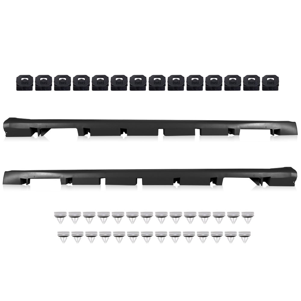 G-PLUS Primed Exterior-Rocker Panel Molding Trim Compatible with 2013-2018 Ford Fusion DS7Z-5410177-A Black