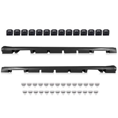 G-PLUS Primed Exterior-Rocker Panel Molding Trim Compatible with 2013-2018 Ford Fusion DS7Z-5410177-A Black