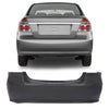 G-PLUS Rear Bumper Cover Compatible with Chevy Aveo Sedan LS LT 4Door 2007 2008 2009 2010 2011 Primed Black Bumper Cover 95978858 GM1100791