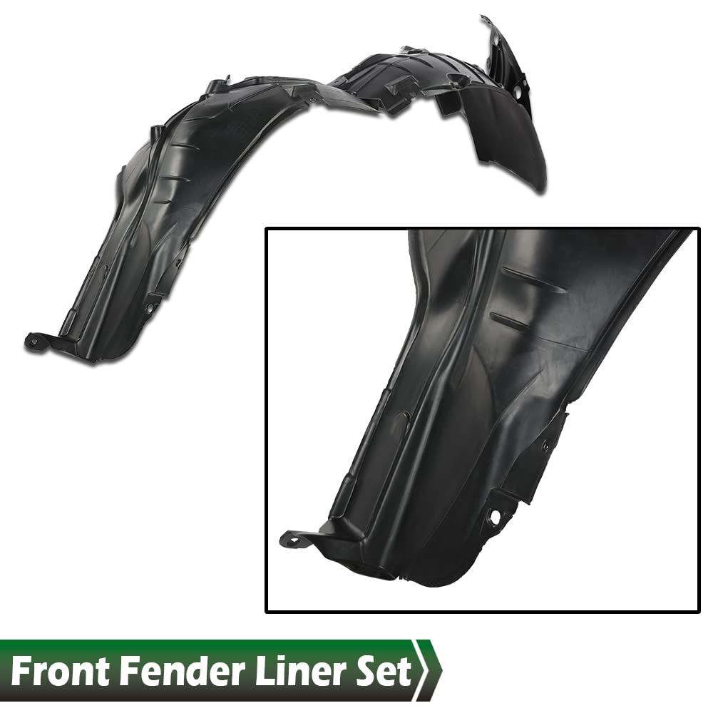 G-PLUS Fender Liner Splash Shield Compatible with Nissan Altima Sedan 2013 638403TA0A 638413TA0A NI1248131 NI1249131