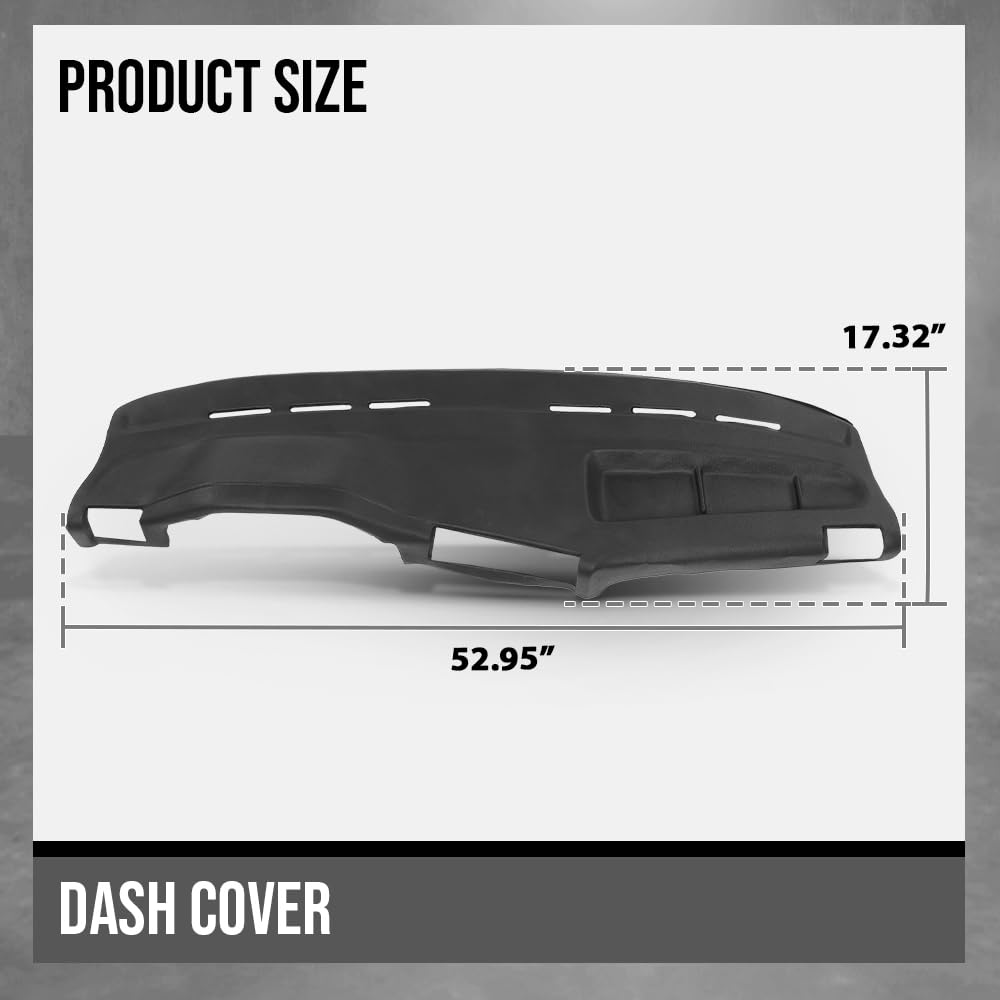 G-PLUS TPE Dash Cover Dashboard Panel Compatible with BMW E30 3 Series 318i 325e 325i 325is 1984-1990 Black