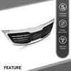 G-PLUS Front Bumper Grille with Chrome Molding Plastic Compatible with Kia Sportage 2011-2012 863503W000, KI1200147 Grill