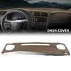 G-PLUS TPE Dashboard Dash Cover Compatible with Chevy S10 Blazer GMC S15 Jimmy Pickup 1999 2000 2001 2002 Dash Board Cover Beige