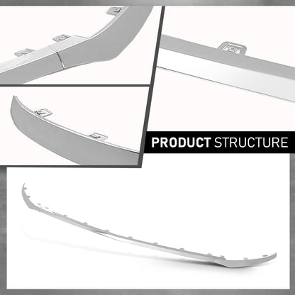 G-PLUS Front Bumper Chrome Tirm Moulding Set 3Pcs Compatible with Benz GLC W253 GLC300 GLC250 GLC43 AMG 2016-2019 2538852700