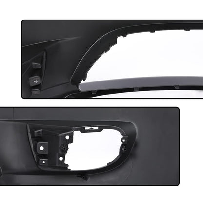 G-PLUS Front Bumper Cover Compatible with Hyundai Tiburon 2005-2006 Black Primed w/Fog Light Holes Replacemnet for 865112C500 HY1000153