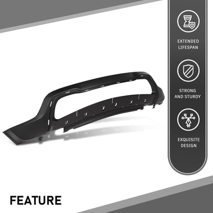 G-PLUS Front Lower Bumper Cover Fascia Compatible with Jeep Grand Cherokee 2014 2015 2016, Fit Models with Lower Chrome Trim Only, Fit Limited & Overland Models, CH1015114, 68143076AC, Black