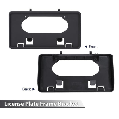 G-PLUS Front Bumper Guards Pads & License Plate Frame Bracket Compatible with Ford F150 2009-2014 9L3Z17E810B, 9L3Z17A385A, FO1053100, FO1068134