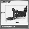 G-PLUS Left Fender Headlight Mounting Bracket Compatible with Porsche Cayenne 2015 2016 2017 2018 95850325900GRV, 958-503-259-00-GRV Black