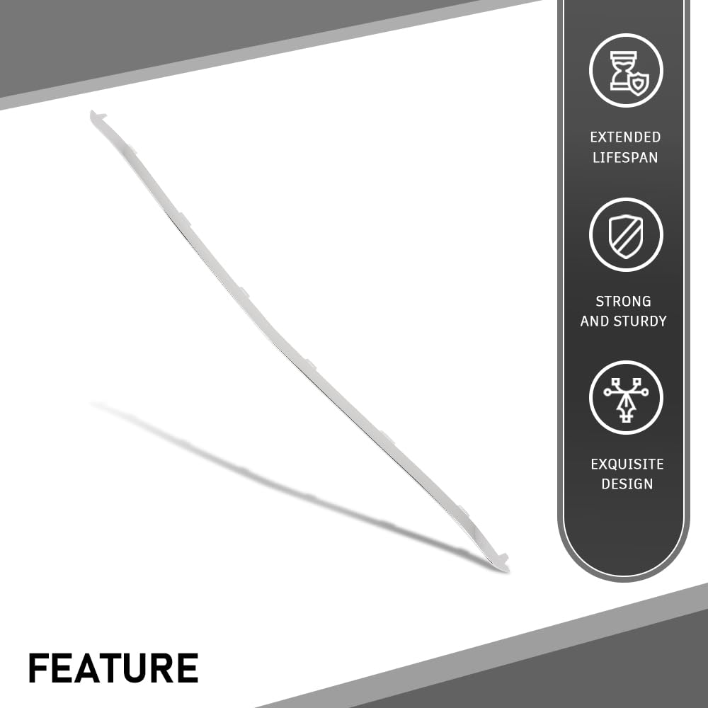 G-PLUS Front Bumper Trim Molding Chrome, Compatible with Benz C300 2015-2018, Silvery, 2058850123-PFM, 2058853123, MB1044123, 15731898