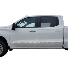 G-PLUS Body Side Moldings 4PCS for Chevy Silverado Crew Cab 2019-2021 Chrome Product Image