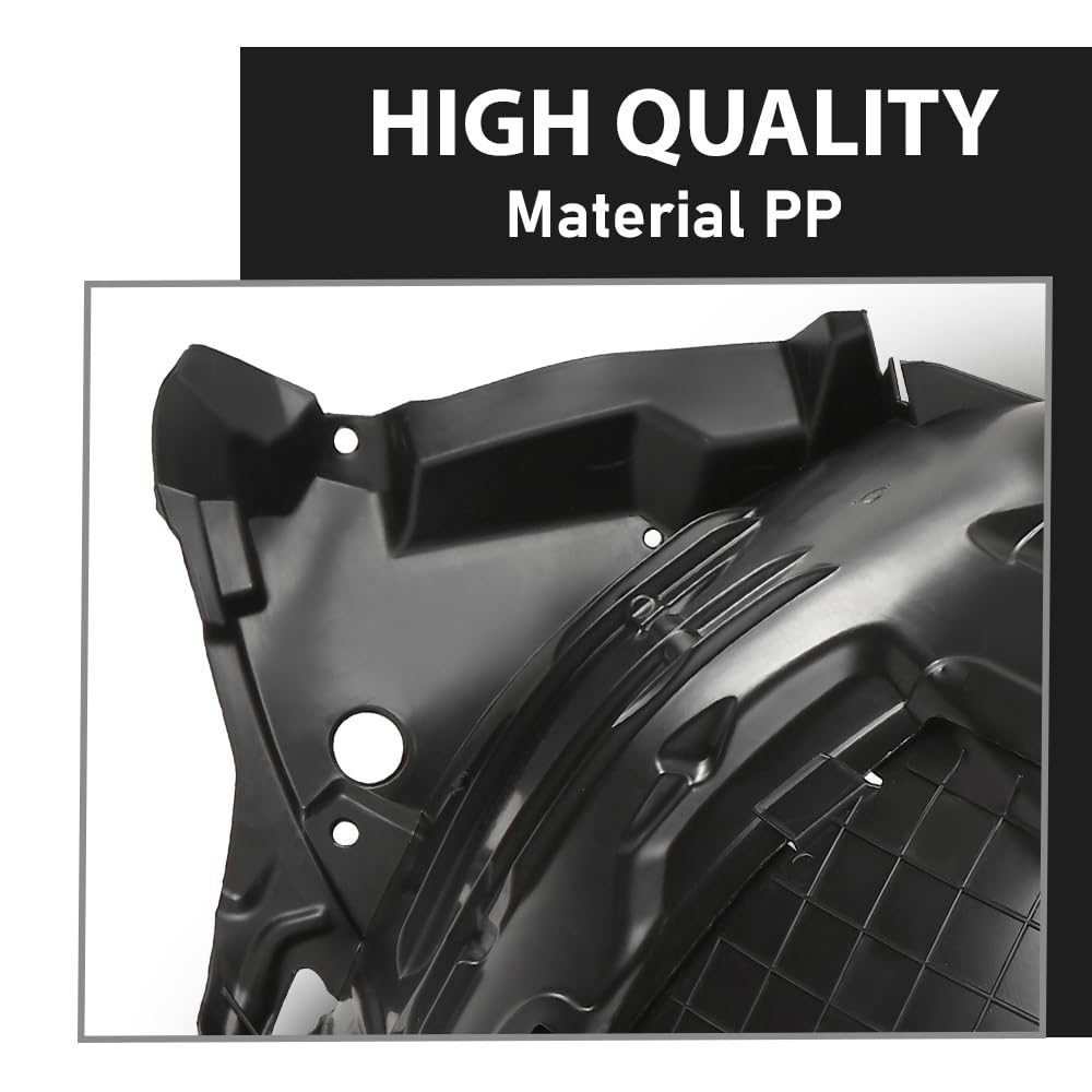 G-PLUS Fender Liner Front Driver Left Side Compatible with Benz C300 C400 C43 C450 C63 2016-2021 2056903301, MB1248181