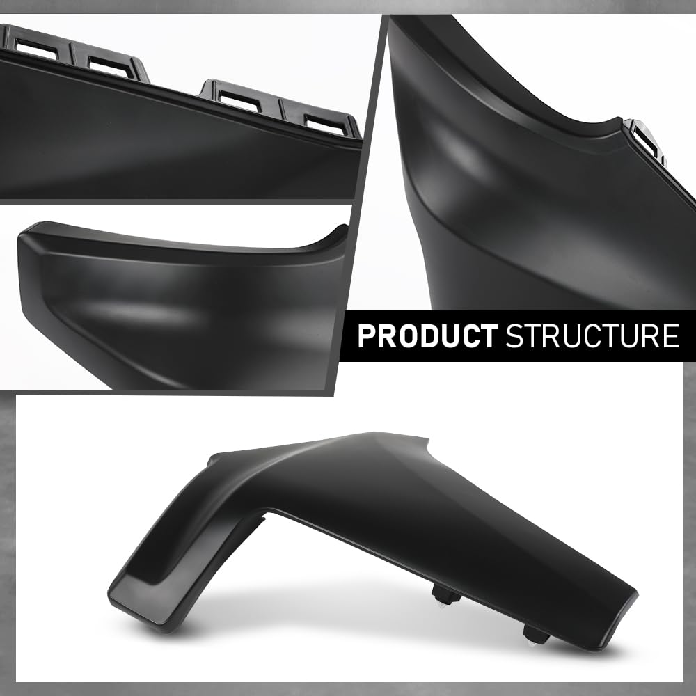 G-PLUS Front Bumper End Cap Extension Trim Left Driver Side Compatible with Chevy Silverado 1500 2019-2022 Replacement for GM1016110