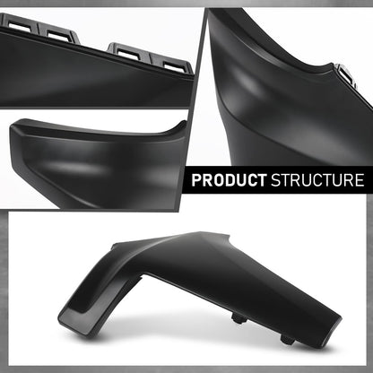 G-PLUS Front Bumper End Cap Extension Trim Left Driver Side Compatible with Chevy Silverado 1500 2019-2022 Replacement for GM1016110