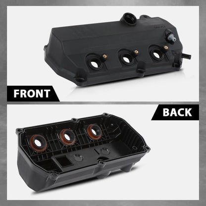 G-PLUS Engine Valve Cover w/Gasket Compatible with Mitsubishi Outlander 3.0L 2007-2009 1035A840 Black