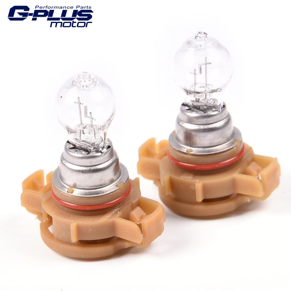 G-PLUS Fog Lights w/Bulbs Compatible With 07-14 GMC Sierra 1500/2500 / 3500 N, Front Bumper Driving Lamps,Clear lens Chrome Housing