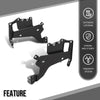 G-PLUS Headlight Bracket Pair Compatible with Chevy Corvette C5 1997-2004 16523679, 16523680 Black
