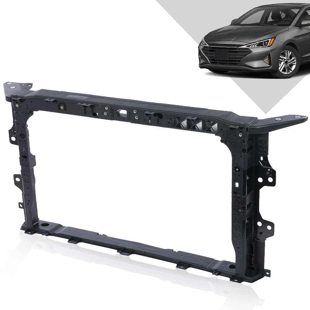 G-PLUS Radiator Support Core Assembly Compatible with Elantra 2019 2020 64101F2500, HY1225212 Black