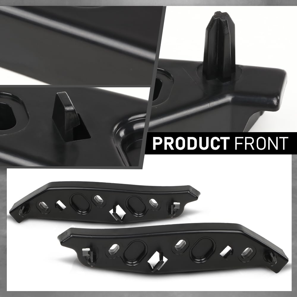 G-PLUS Front Bumper Support Mounting Holder Bracket Compatible with Land Range Rover Evoque 2019+ Black LR137681, LR114818