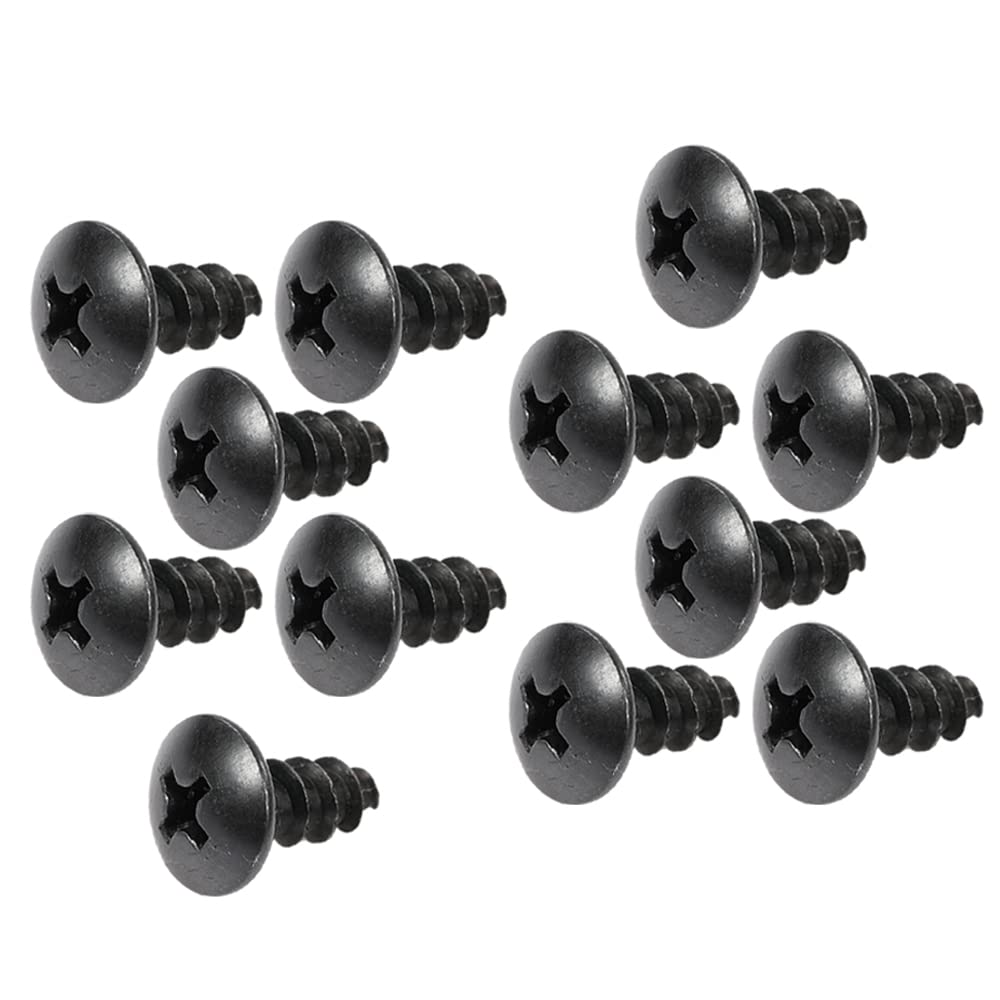 G-PLUS 1" Tall Rocker Molding Clips and Screw Set - 12 Pieces Compatible with GM Models Chevy 1962 1963 1964 1965 1966 1967 with Wide Style Rocker Panel Moldings