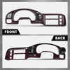G-PLUS Dash Radio Cluster Trim Bezel Panel Compatible with Chevy Astro GMC Safari 1995-2005 15718197 Dark Red