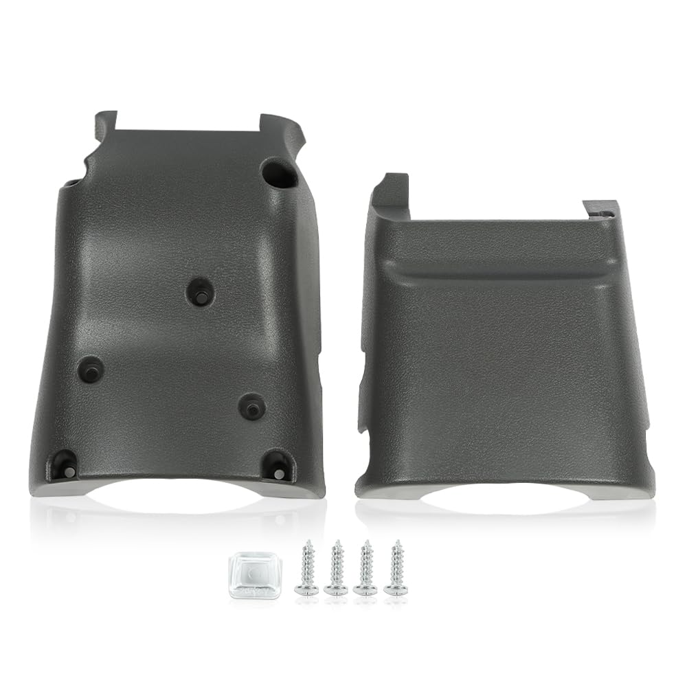 G-PLUS Steering Column Cover TILT Lens Lower & Upper Gray Compatible with Toyota 4Runner Pickup 1990-1995, 45286-35330, 45287-04020, 45286-04020, 45286-35360