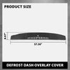 G-PLUS TPE Defrost Dash Cover Cap Compatible with 2007-2013 Chevy Silverado GMC Sierra/ 2007-2014 Chevy Tahoe Avalanche Suburban GMC Yukon XL Denali Black