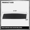 G-PLUS Rear Door Molding Driver Left Side Compatible with Jeep Cherokee 2014-2022 Textured Black CH1504110, 191275369548