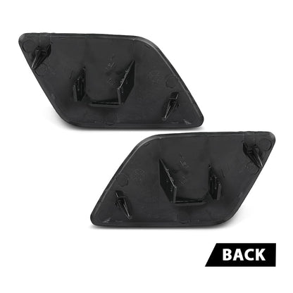 G-PLUS Pair Front Bumper Headlight Washer Cover Cap, Compatible with Audi A6 C6 2005-2008, Left Driver & Right Passenger Side 2PCS, 4F0955275, 4F0955276