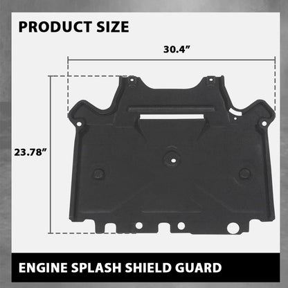 G-PLUS Rear Lower Under Engine Splash Shield Guard Cover Compatible with 2013-2016 Audi A4,Fit 2013-2017 Audi Q5 8K1863822S, 8K2863822M