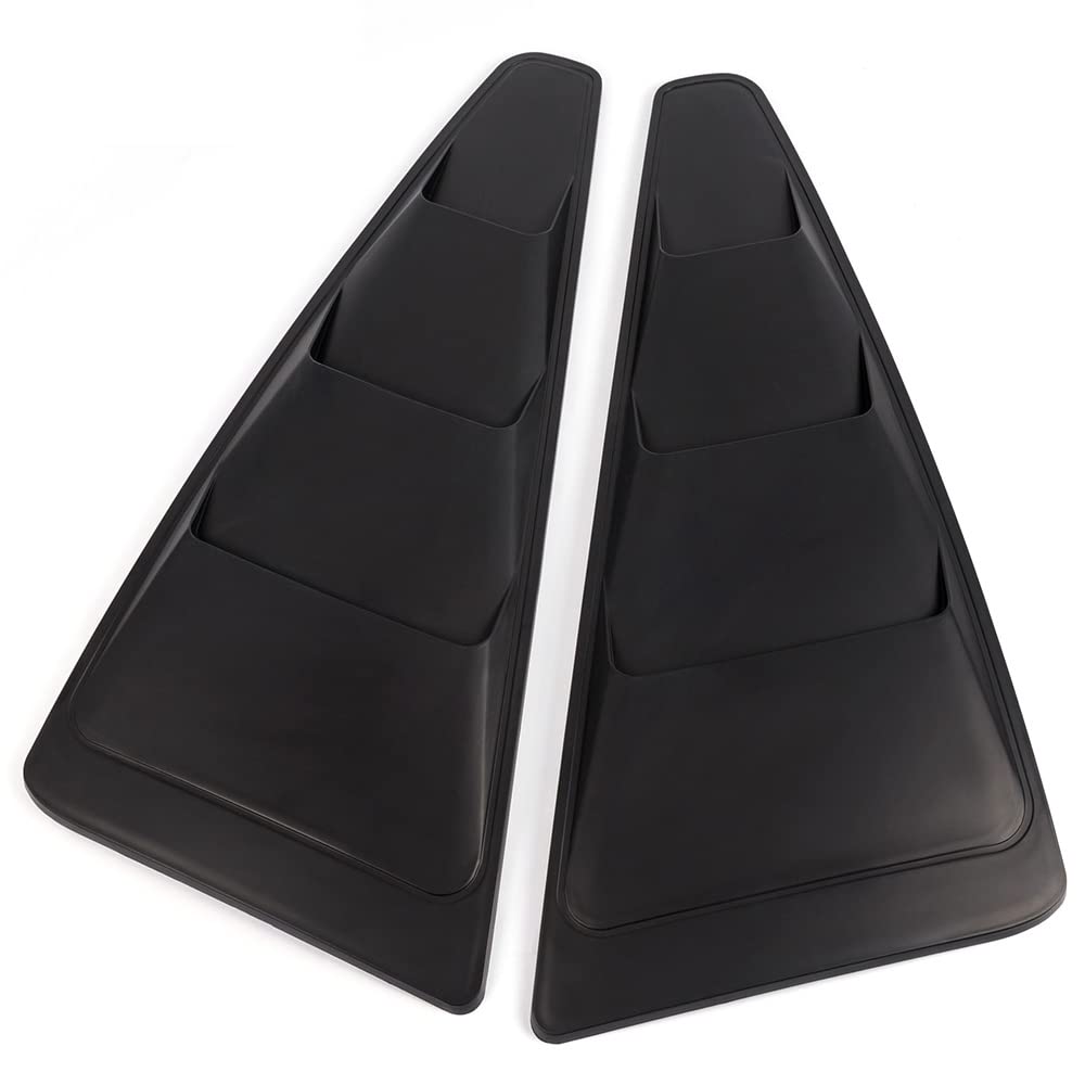 G-PLUS Window Louvers Scoop Cover Vent Replacement For Ford Mustang 2005-2014 1/4 Quarter Black Side