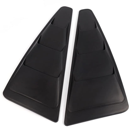 G-PLUS Window Louvers Scoop Cover Vent Replacement For Ford Mustang 2005-2014 1/4 Quarter Black Side