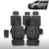 G-PLUS Full Seat Covers Set Compatible with Jeep Grand Cherokee 4 Door 2011-2019 Black